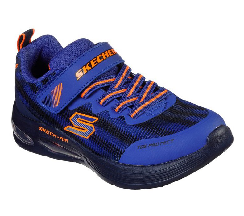 Skechers Pojkar Blå/Orange Sneakers - Skech-Air Dual - Sverige (QLJZE-4067)